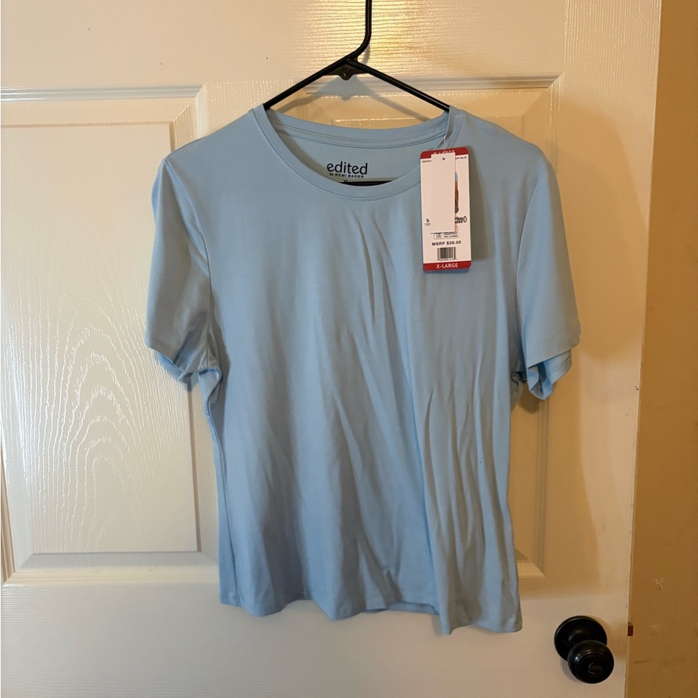 Edited Sky Blue Short Sleeve Tee